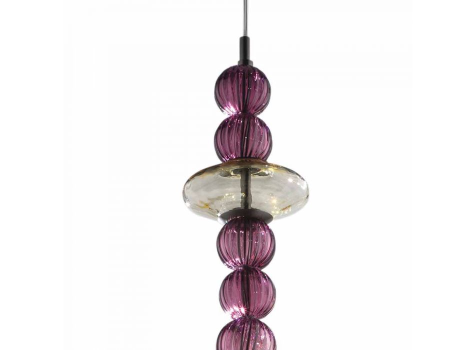 Handgemaakte hanglamp in Venetië glas, gemaakt in Italië - Amilia Viadurini