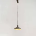 Hanglamp in antiek staal diameter 310 mm - Materia Aldo Bernardi Viadurini