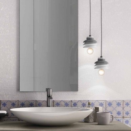 Hanglamp in keramiek en modern aluminium gemaakt in Italië Azië Viadurini