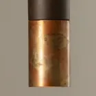 Hanglamp in keramiek en koper, handgemaakt in Italië - Toscot Match Viadurini