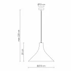 Hanglamp in antraciet steengoed en wit modern interieurdesign - Edmondo Viadurini