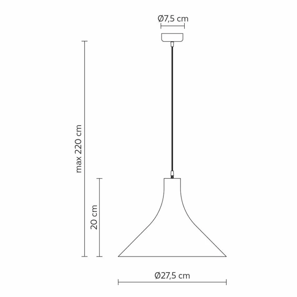 Hanglamp in antraciet steengoed en wit modern interieurdesign - Edmondo Viadurini