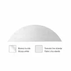 Hangende metalen lamp met lampenkap van net of linnen Made in Italy - Jump Viadurini