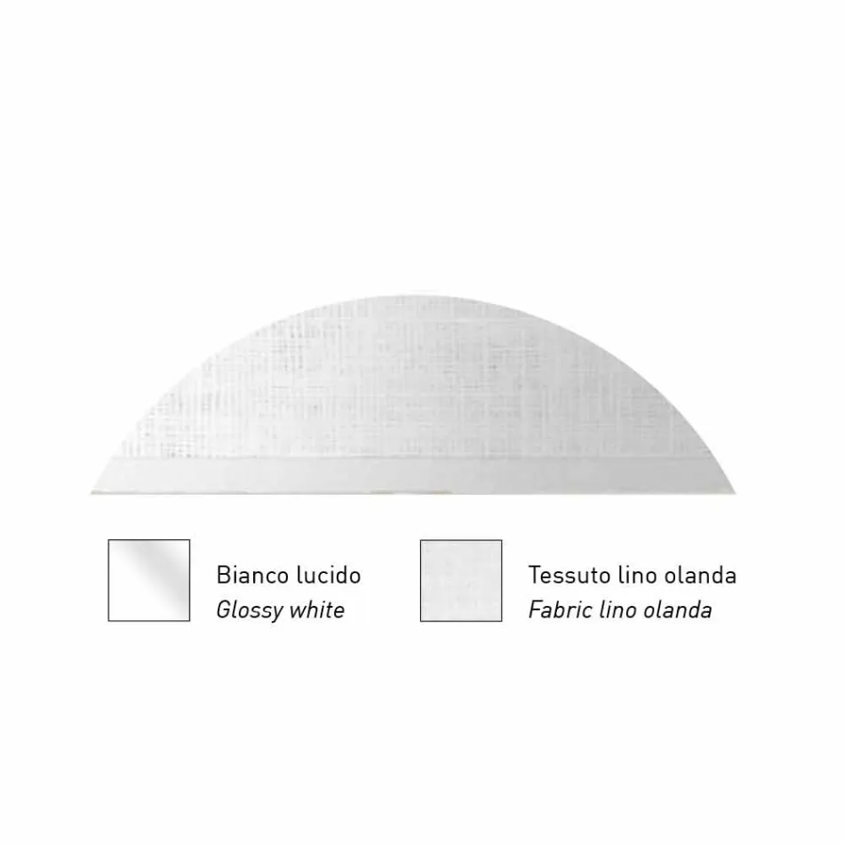 Hangende metalen lamp met lampenkap van net of linnen Made in Italy - Jump Viadurini