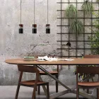 Hanglamp in messing en modern gekleurd keramiek gemaakt in Italië Azië Viadurini