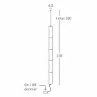 Hanglamp in wit polyethyleen en metaal Made in Italy - Asturias Viadurini