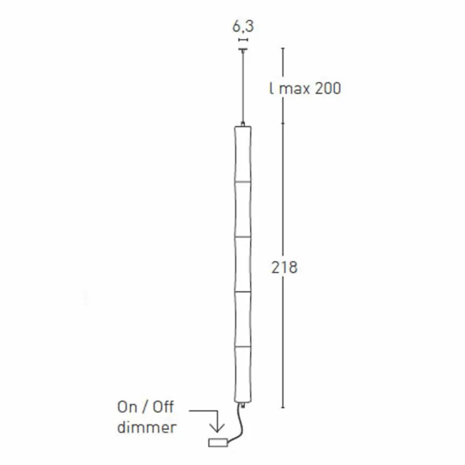 Hanglamp in wit polyethyleen en metaal Made in Italy - Asturias Viadurini