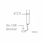 Hanglamp in wit polyethyleen en metaal Made in Italy - Asturias Viadurini