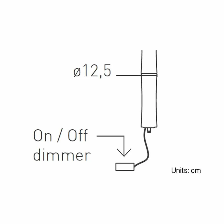 Hanglamp in wit polyethyleen en metaal Made in Italy - Asturias Viadurini