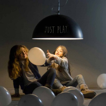 Hanglamp in hars In-es.artdesign Half Moon Modern schoolbord Viadurini