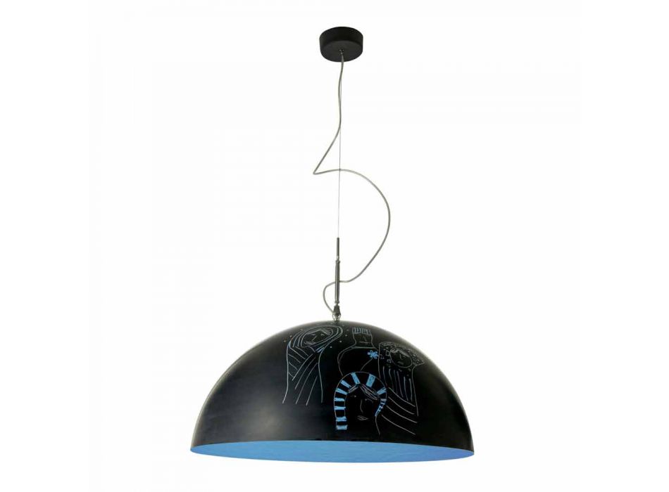Hanglamp in hars In-es.artdesign Half Moon Modern schoolbord Viadurini