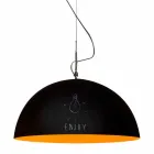 Hanglamp in hars In-es.artdesign Half Moon Modern schoolbord Viadurini