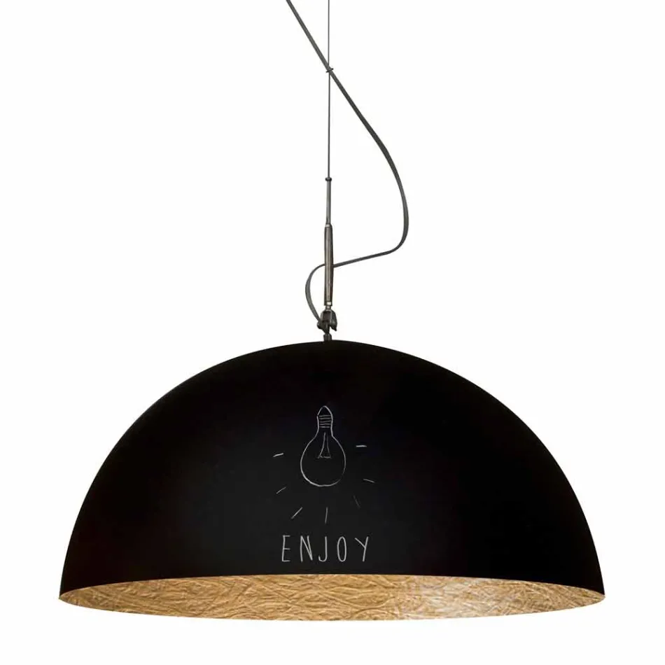 Hanglamp in hars In-es.artdesign Half Moon Modern schoolbord Viadurini