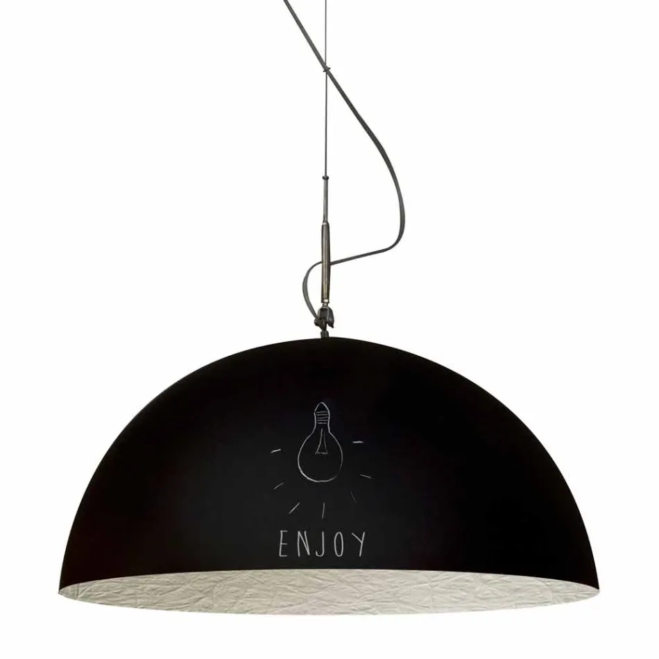 Hanglamp in hars In-es.artdesign Half Moon Modern schoolbord Viadurini