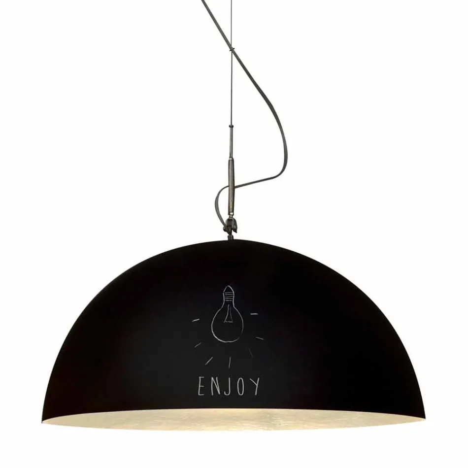 Hanglamp in hars In-es.artdesign Half Moon Modern schoolbord Viadurini