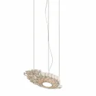 Hanglamp in Technopolymeer Wit of Goud Design 2 Afmetingen - Kathedraal Viadurini