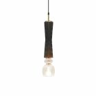 Hanglamp in Murano-glas met stoffen kabel Made in Italy - Missi Viadurini