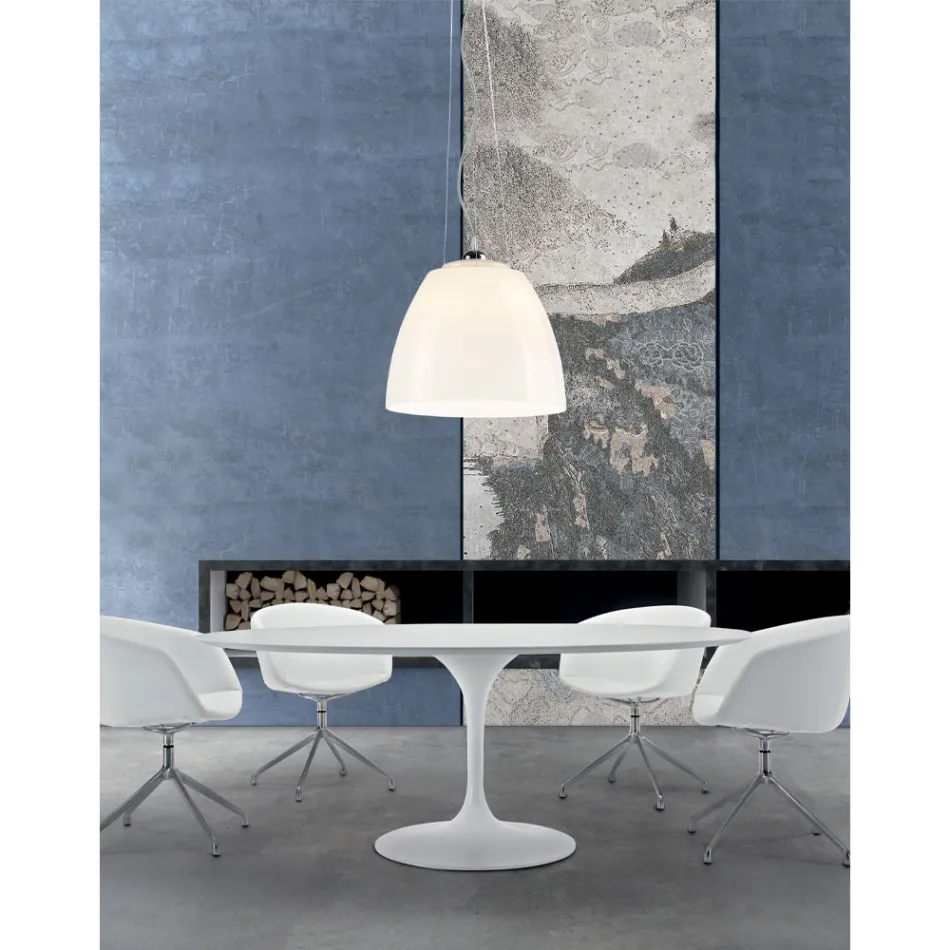 Handgeblazen Venetiaans Glazen Hanglamp - Flora Viadurini