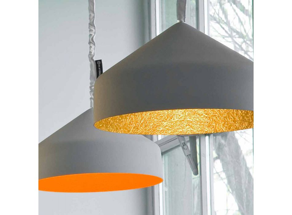Eigentijdse hanglamp In-es.artdesign Cyrcus Geverfd cement Viadurini
