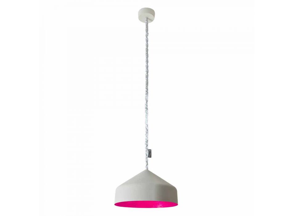 Eigentijdse hanglamp In-es.artdesign Cyrcus Geverfd cement Viadurini