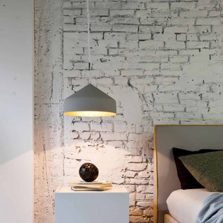 Eigentijdse hanglamp In-es.artdesign Cyrcus Geverfd cement Viadurini