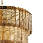 Moderne pendellamp in luxe handgemaakt glas gemaakt in Italië - Valadier Viadurini