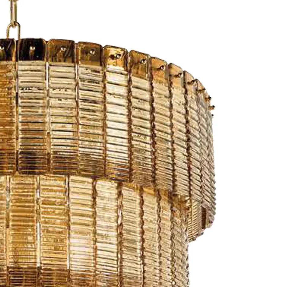 Moderne pendellamp in luxe handgemaakt glas gemaakt in Italië - Valadier Viadurini