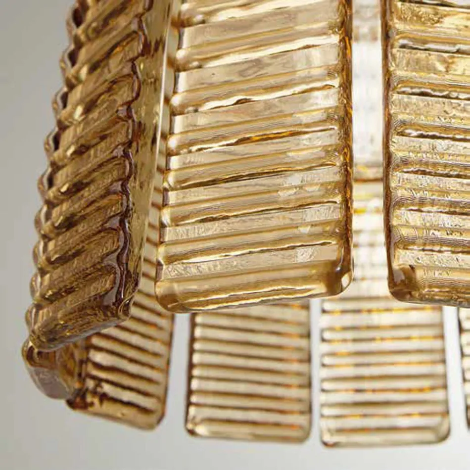 Moderne pendellamp in luxe handgemaakt glas gemaakt in Italië - Valadier Viadurini