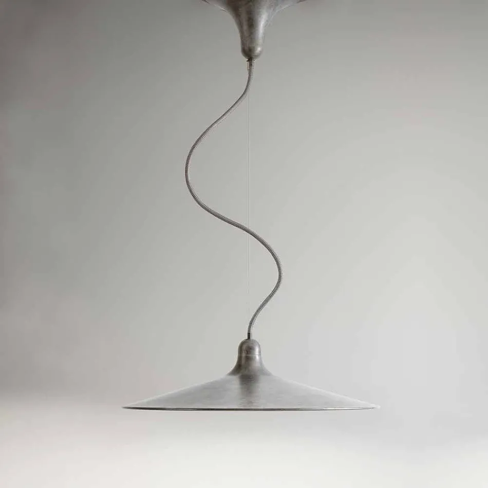Vintage hanglamp in aluminium gemaakt in Italië - Sassmaòr Viadurini