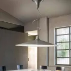 Vintage hanglamp in aluminium gemaakt in Italië - Sassmaòr Viadurini