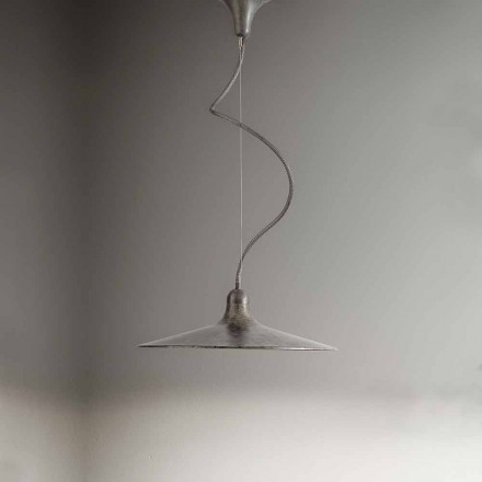 Vintage hanglamp in aluminium gemaakt in Italië - Sassmaòr Viadurini