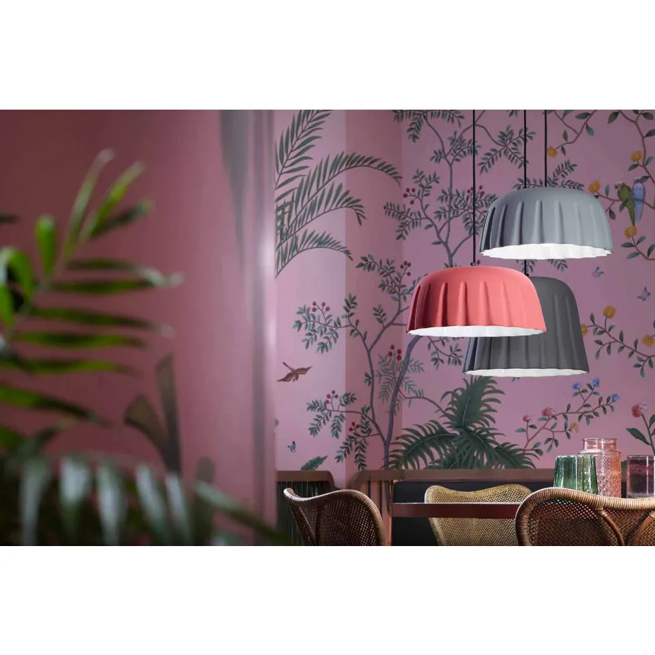 Vintage keramische hanglamp gemaakt in Italië - Ferroluce Madame Grès Viadurini