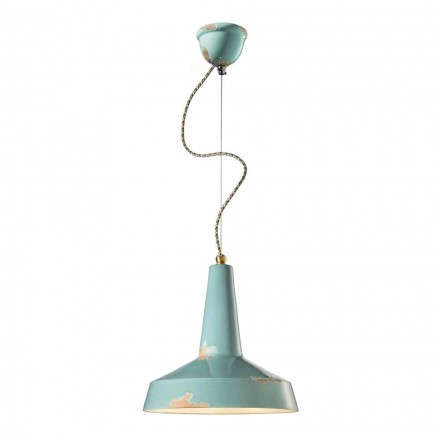 retro-stijl lamp ontworpen ophanging Ferroluce Viadurini