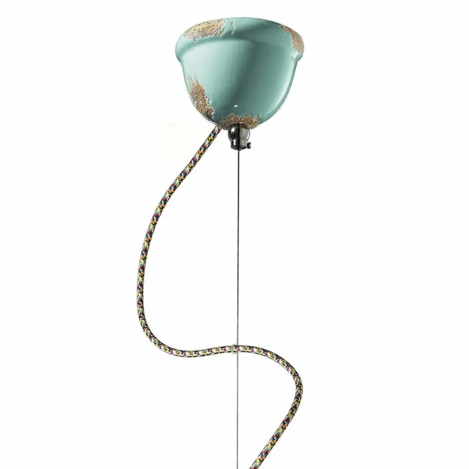 retro-stijl lamp ontworpen ophanging Ferroluce Viadurini