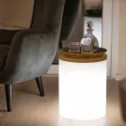 Tafellamp voor Buiten of Binnen Design met Led, Solar of E27 - Tamburostar Viadurini