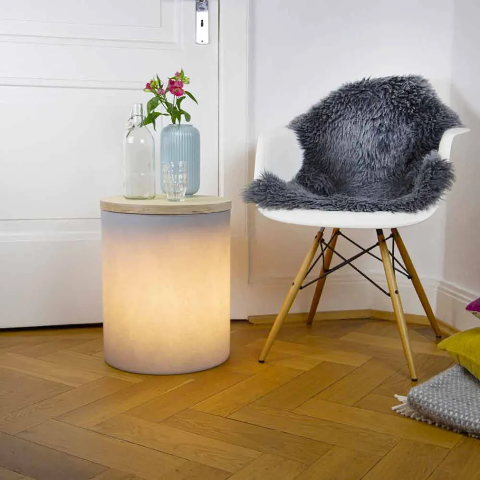 Tafellamp voor Buiten of Binnen Design met Led, Solar of E27 - Tamburostar Viadurini