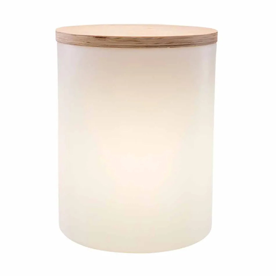 Tafellamp voor Buiten of Binnen Design met Led, Solar of E27 - Tamburostar Viadurini