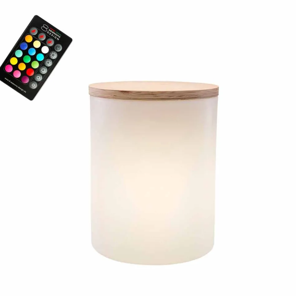 Tafellamp voor Buiten of Binnen Design met Led, Solar of E27 - Tamburostar Viadurini