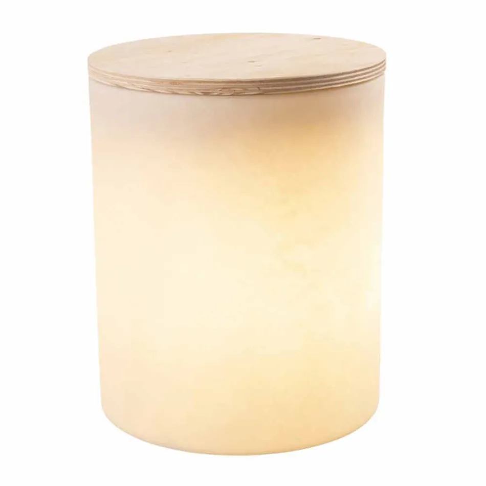 Tafellamp voor Buiten of Binnen Design met Led, Solar of E27 - Tamburostar Viadurini