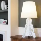 Gekleurde tafellamp Slide Lady of Love modern design gemaakt in Italië Viadurini