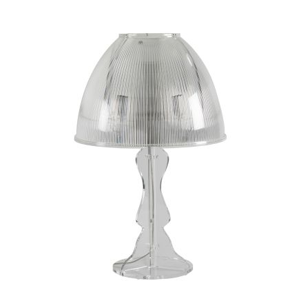 Transparante acrylkristallen tafellamp Prism Hat - Amiglia Viadurini