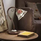 Tafellamp van metaal en handgemaakt keramiek met Passanastri - Napels Viadurini