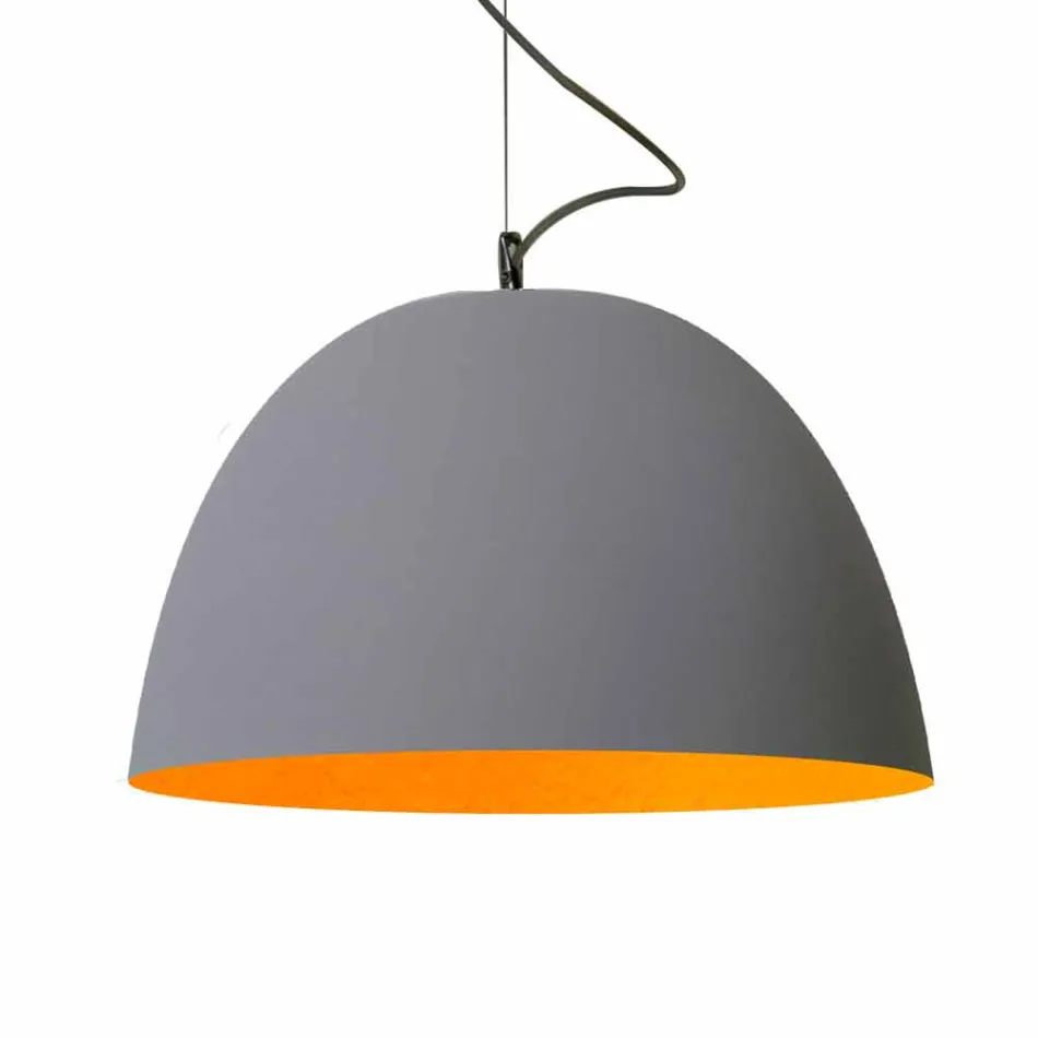 Geschilderde hanglamp In-es.artdesign H2o Modern cement Viadurini