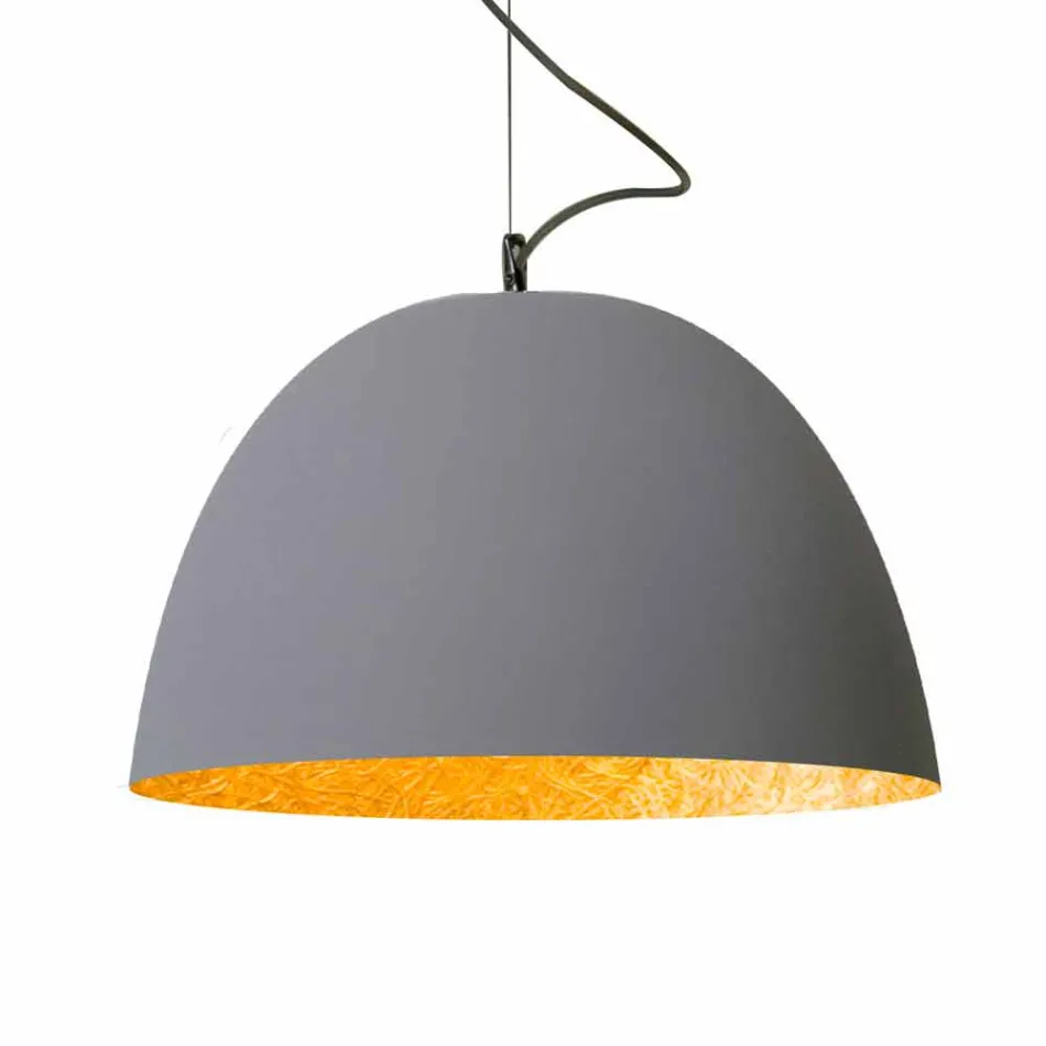 Geschilderde hanglamp In-es.artdesign H2o Modern cement Viadurini