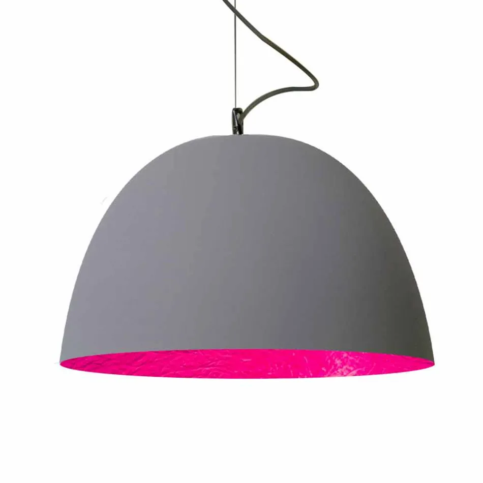 Geschilderde hanglamp In-es.artdesign H2o Modern cement Viadurini
