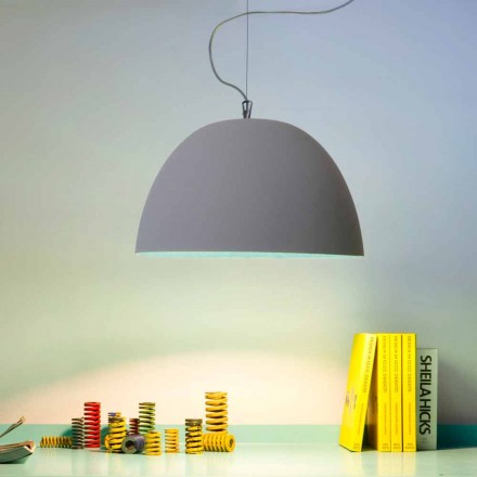 Geschilderde hanglamp In-es.artdesign H2o Modern cement Viadurini