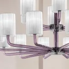 18 lichts handgemaakte Venetiaanse glazen kroonluchter gemaakt in Italië - Graham Viadurini