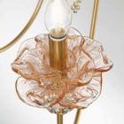 Klassieke 18 Lichts Kroonluchter in Glas, Kristal en Luxe Metaal - Vlaanderen Viadurini
