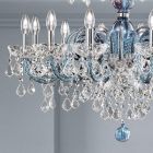 18-lichts kroonluchter in Venetiaans glas en metaal Klassiek - Florentijnse stijl Viadurini