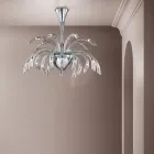 Kroonluchter 21 Lichten in Handgemaakt Venetië Glas en Metaal - Jason Viadurini